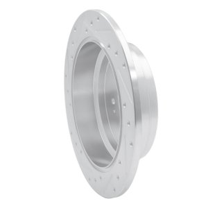 Honda Odyssey Brake Rotor (1) - Rear Right - R1 Concepts - Drilled & Slotted - Silver - `02-`04